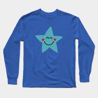 Big blue star Long Sleeve T-Shirt